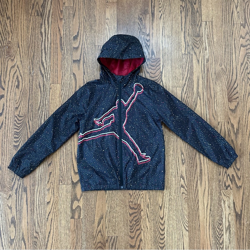 Youth Medium Jordan Hooded Windbreaker Jacket